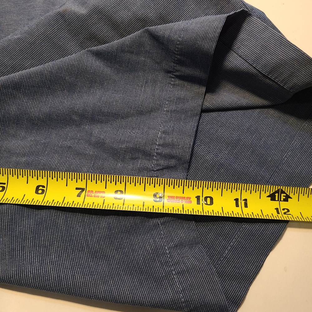 Ascend Casual Hiking Chino Shorts Size 32 Polyester Blend Blue Back Zips - Picture 6 of 9